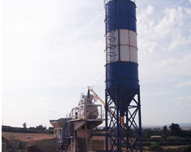 60m3/h Mobile Concrete Mixing Plant