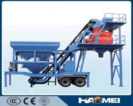 YHZS35 mobile concrete plant