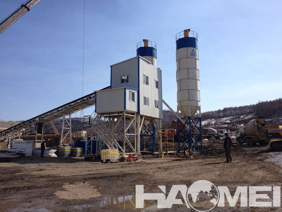 HZS90 Ready-mixed concrete mixing plant